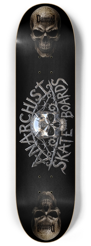 ANARCHIST SKATEBOARDS X 8-1/4 Skateboard Deck