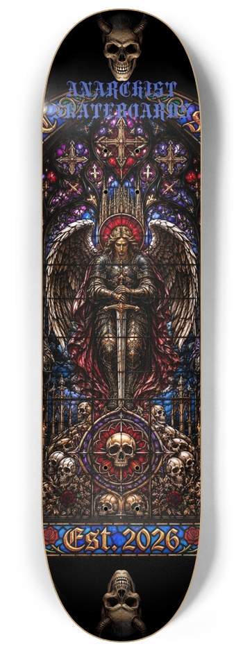 STAINED GLASS VIII 8-1/4 Skateboard Deck