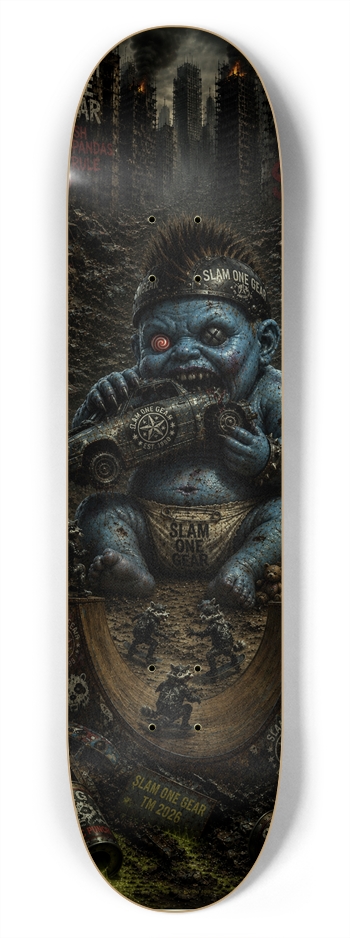 Giant Blue Baby SLAM ONE GEAR 7-3/4 Skateboard Deck