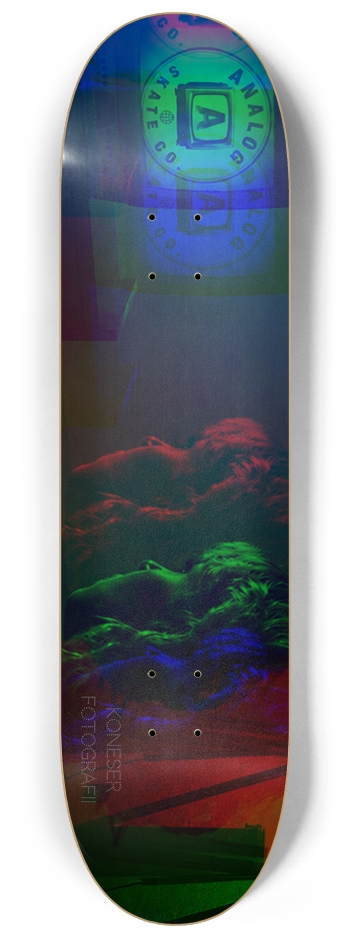 Analog Skate Co. x Koneser Fotografii — Another World 3 Silver Skateboard Deck 8.25"