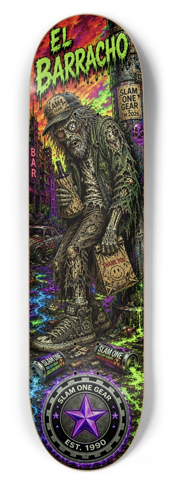 El Boracho SLAM ONE GEAR 8-1/2 Skateboard Deck