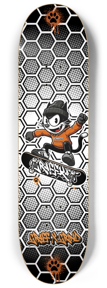 GRAFFKAT AIRKAT Honeycomb Skateboard 8-1/4 Skateboard Deck