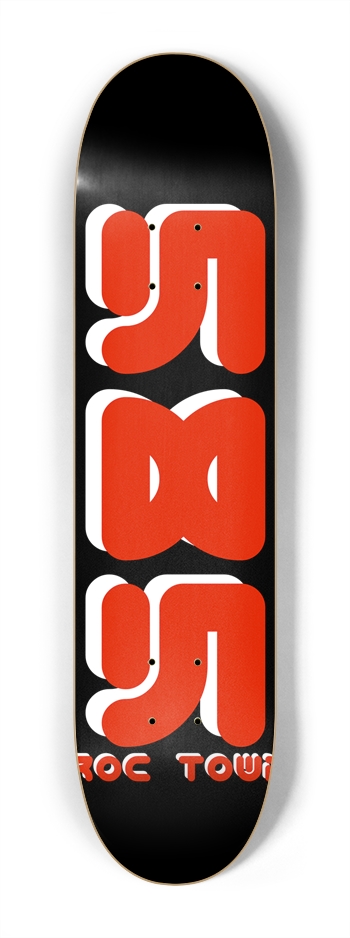 Roc Town “Area Code Red” 7-1/4 Mini/Kid Skateboard