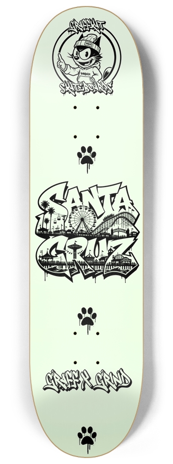 GRAFFKAT GLOW N DARK Santa Cruz Skateboard