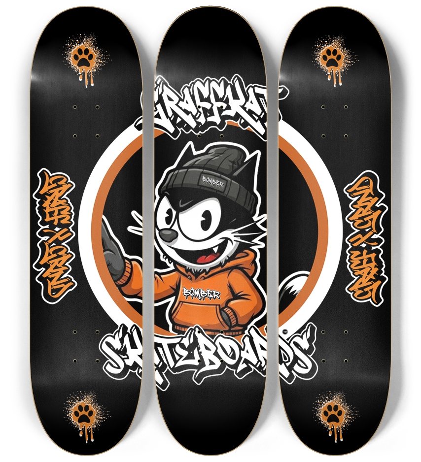 GRAFFKAT Skateboard Wall Art Series