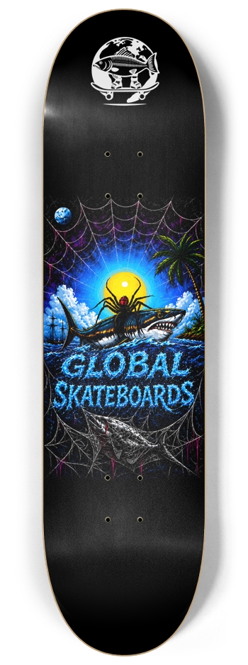Widow Shark 2.0 Global Skate 8-1/4 Skateboard Deck