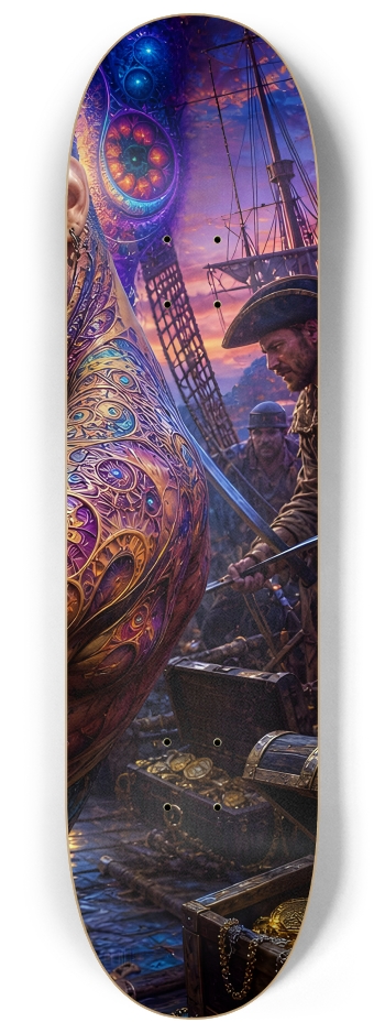 Psychedelic Lavendar Fractal Pirate #8 #3