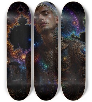 Psychedelic Bleach Blonde Fractal Pirate #6