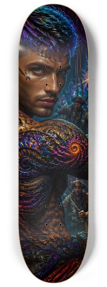 Psychedelic Lavendar Fractal Pirate #5 #2