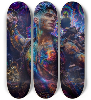 Psychedelic Lavendar Fractal Pirate #7