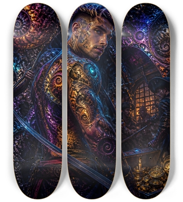 Psychedelic Dirty Blonde Fractal Pirate #21