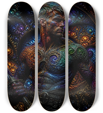 Psychedelic Bleach Blonde Fractal Pirate #16