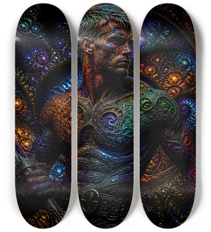 Psychedelic Bleach Blonde Fractal Pirate #16