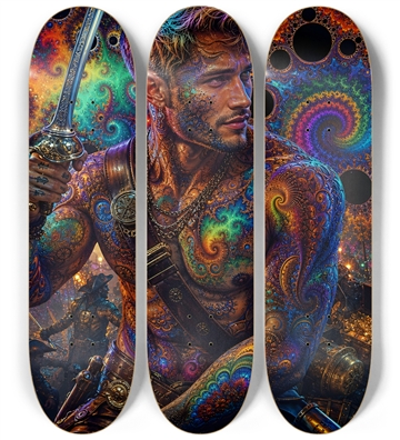 Psychedelic Dirty Blonde Fractal Pirate #6
