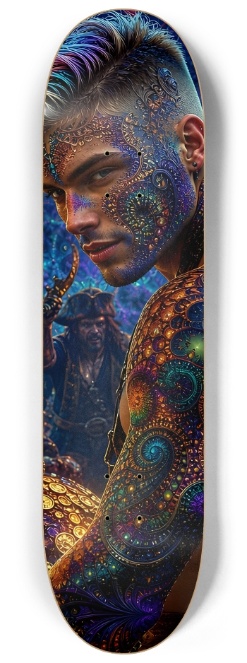 Psychedelic Dirty Blonde Fractal Pirate #19 #2