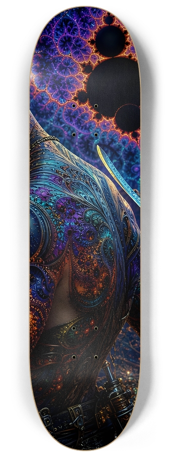 Psychedelic Dirty Blonde Fractal Pirate #19 #3 8-1/4 Skateboard Deck