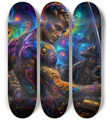 Psychedelic Dirty Blonde Fractal Pirate #5