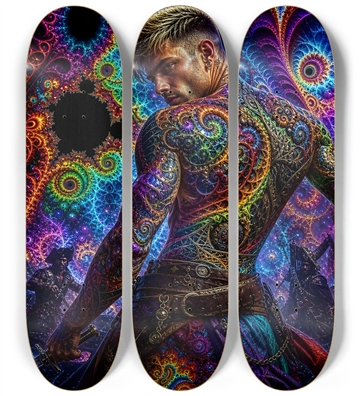 Psychedelic Dirty Blonde Fractal Pirate #17