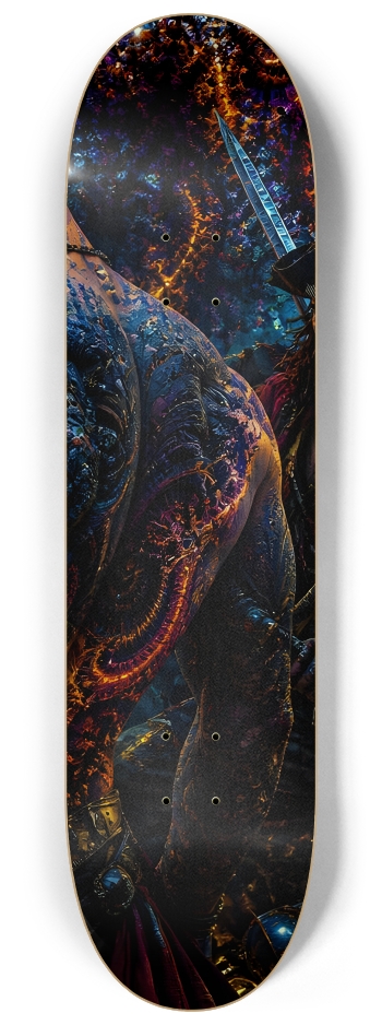 Psychedelic Dirty Blonde Fractal Pirate #7 #3 8-1/4 Skateboard Deck
