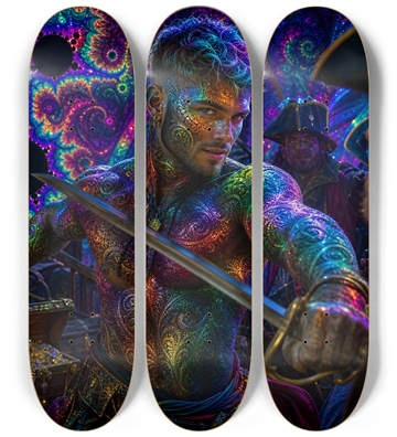 Psychedelic Dirty Blonde Fractal Pirate #3