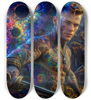 Psychedelic Dirty Blonde Fractal Pirate #15
