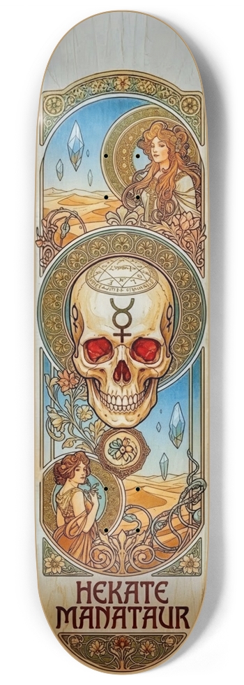 H&M "Deco-position Skull#2" 9 Inch Skateboard