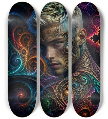 Psychedelic Bleach Blonde Fractal Model #1