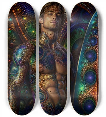 Psychedelic Dirty Blonde Fractal Surfer #8