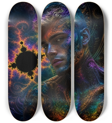 Psychedelic Bleach Blonde Fractal Model #4