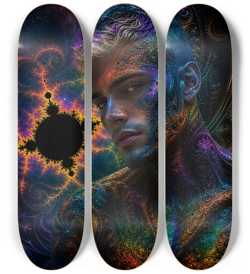 Psychedelic Bleach Blonde Fractal Model #4