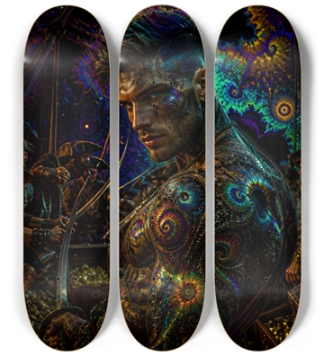 Psychedelic Brunette Fractal Pirate #6
