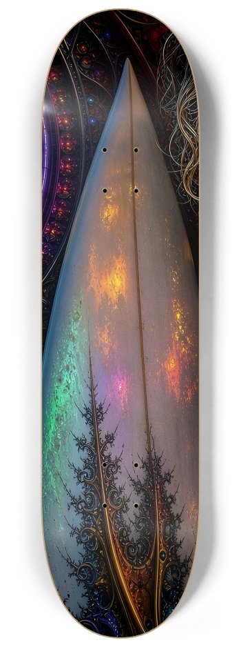 Psychedelic Dirty Blonde Fractal Surfer #6 #1 8-1/4 Skateboard Deck