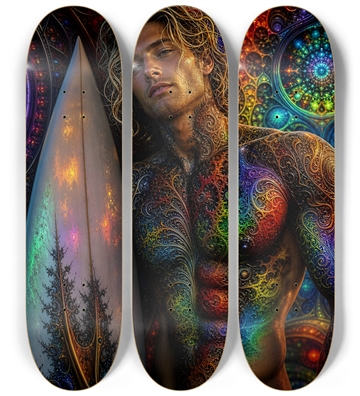 Psychedelic Dirty Blonde Fractal Surfer #6