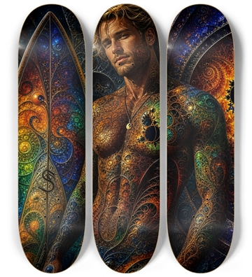 Psychedelic Dirty Blonde Fractal Surfer #26