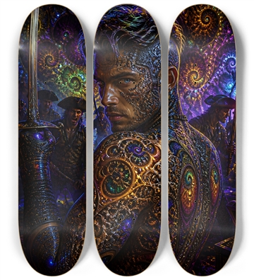 Psychedelic Dirty Blonde Fractal Pirate #24