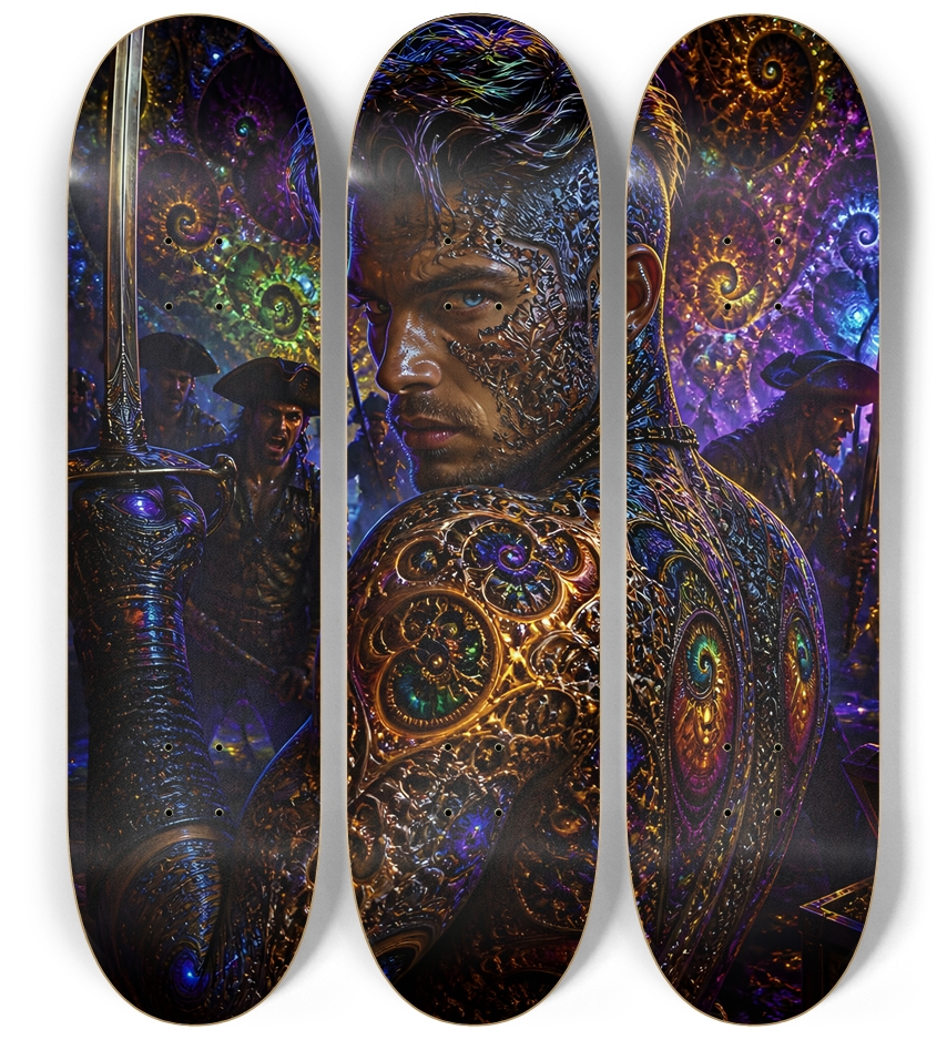 Psychedelic Dirty Blonde Fractal Pirate #24