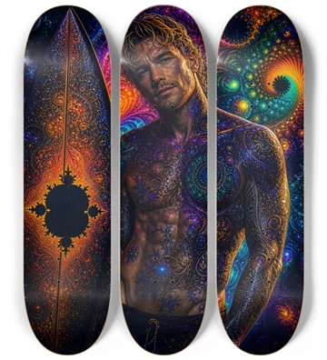 Psychedelic Dirty Blonde Fractal Surfer #15