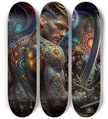 Psychedelic Dirty Blonde Fractal Pirate #25