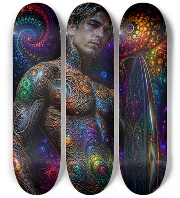 Psychedelic Dirty Blonde Fractal Surfer #3