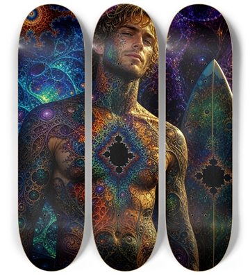 Psychedelic Dirty Blonde Fractal Surfer #27