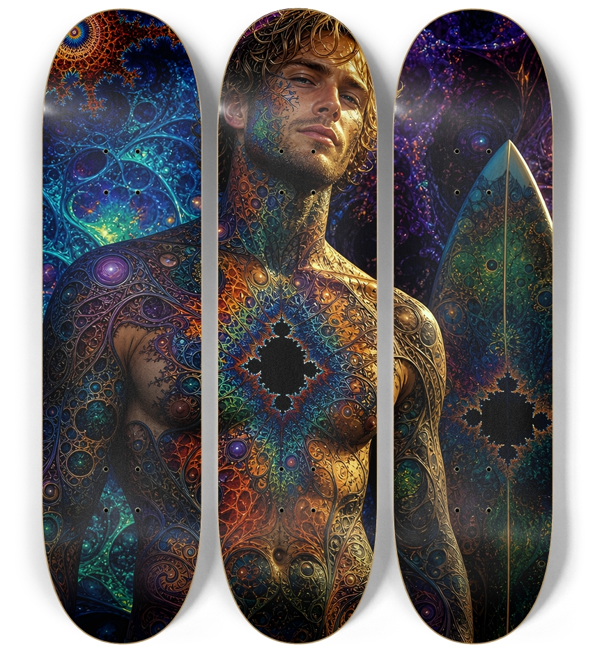 Psychedelic Dirty Blonde Fractal Surfer #27