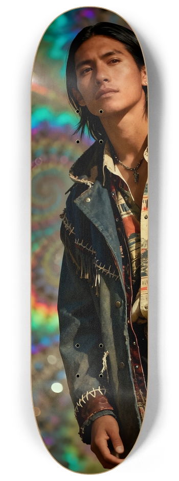 Native American Model + Fractal Backdrop #11 #1
