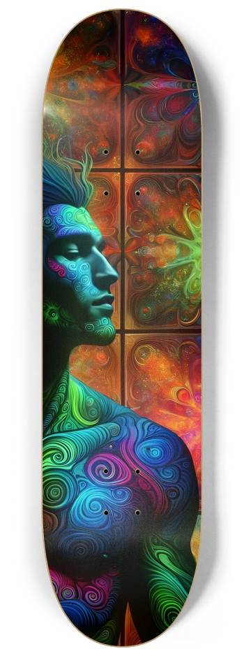Psychedelic Fractal Native American Man #4 #2