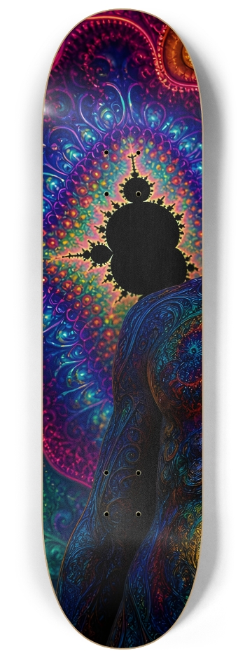 Psychedelic Dirty Blonde Fractal Surfer #4 #1 8-1/4 Skateboard Deck