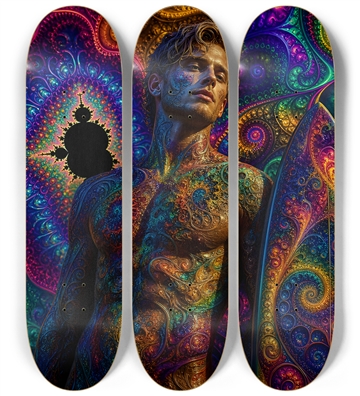 Psychedelic Dirty Blonde Fractal Surfer #4