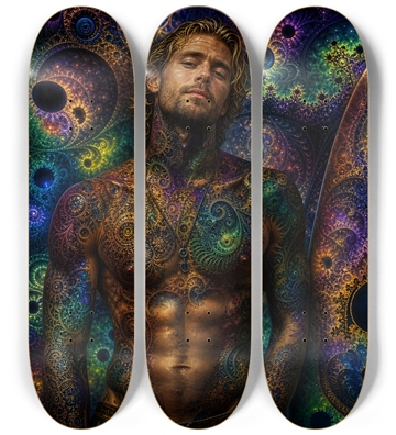 Psychedelic Dirty Blonde Fractal Surfer #22