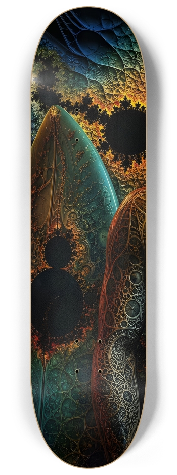 Psychedelic Dirty Blonde Fractal Surfer #14 #1 8-1/4 Skateboard Deck