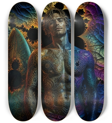 Psychedelic Dirty Blonde Fractal Surfer #14