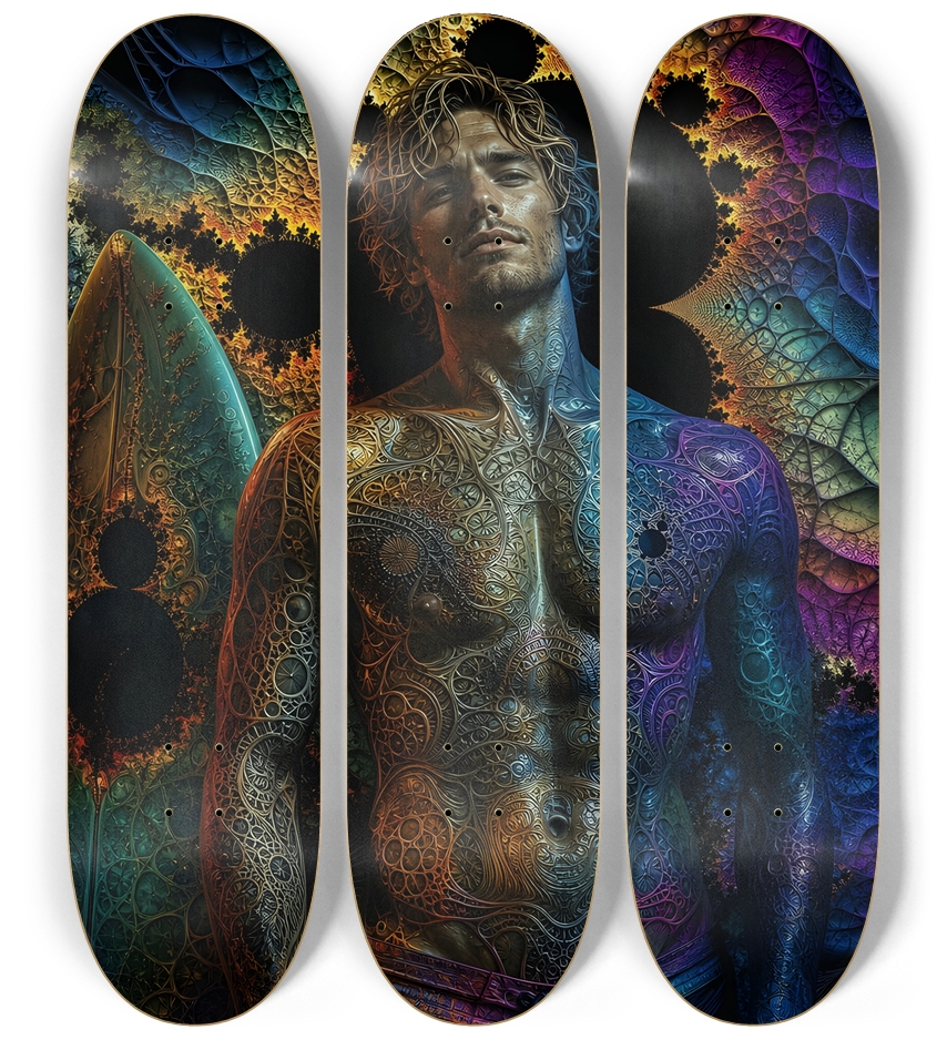 Psychedelic Dirty Blonde Fractal Surfer #14
