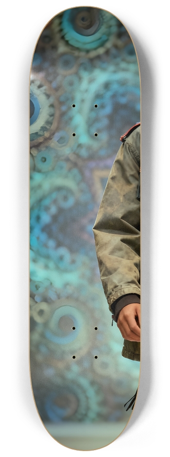 Native American Model + Fractal Backdrop #3 #1